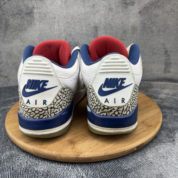 Air Jordan 3 Retro True Blue Shoes Mens Size 10.5 OG 854262-106 Nike Sneakers - Picture 4 of 10